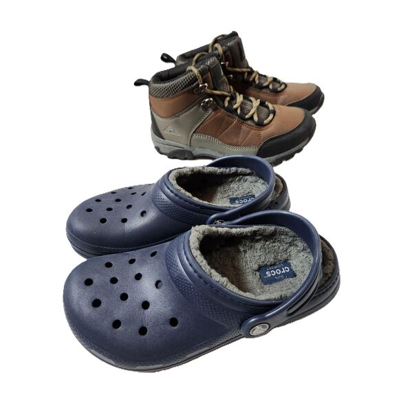 Junior Boys Footwear Crocs size 3 Hiking Boots size 3 - Picture 1 of 11